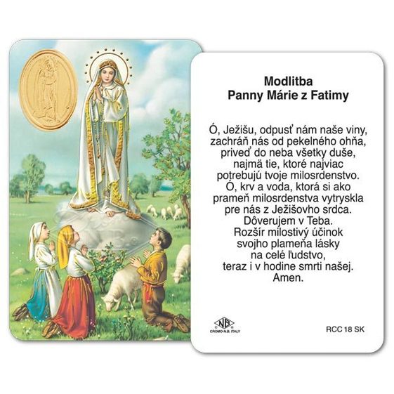 RCC Modlitba Panny Márie z Fatimy