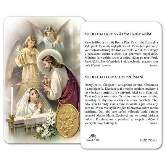RCC Modlitba k svätému prijímaniu