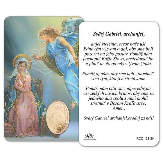 RCC Modlitba Svätý Gabriel